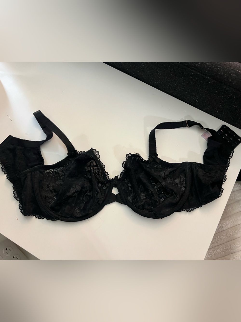 Savage Fenty black lace bra 44DDD